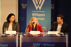 Dennis (right) called it a year for "legal nerds, while Rizzuoto (center) predicted activity on TSCA and Volcovici (left) said the coal revival story is "not necessarily a great one." Photo: Courtesy Wilson Center