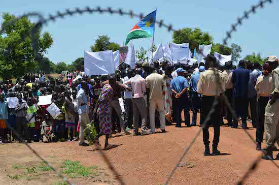 Caution is always important in conflict zones, where last-minute protests such as this one in South Sudan can sometimes turn deadly