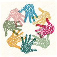 diversity hand circle image