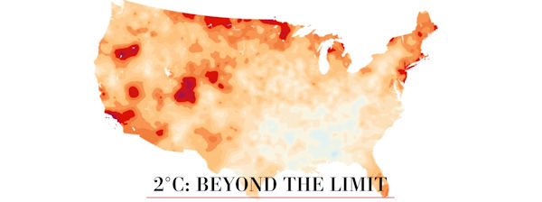 "2°C: Beyond the Limit" graphic