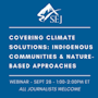 Webinar graphic for Covering Climate Solutions — Containing and Monitoring Methane