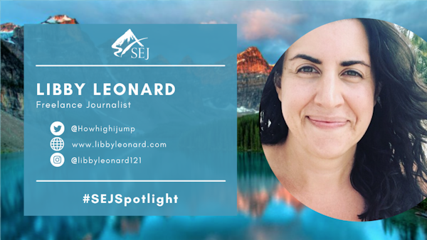 #SEJSpotlight graphic for Libby Leonard