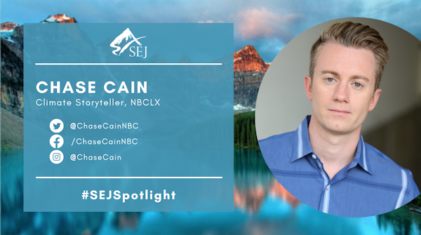 #SEJSpotlight graphic for Chase Cain