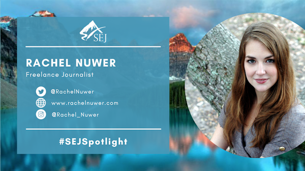 #SEJSpotlight graphic for Rachel Nuwer