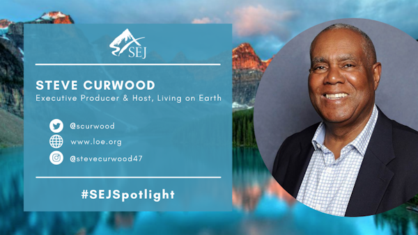 #SEJSpotlight graphic for Steve Curwood