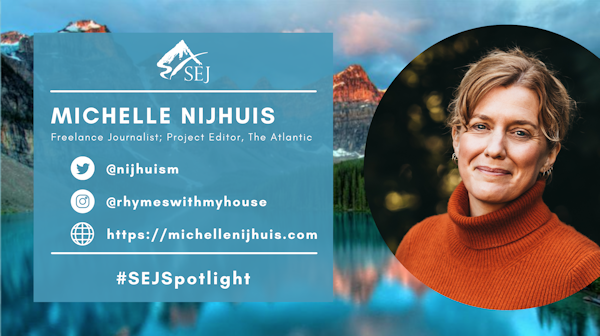 #SEJSpotlight graphic for Michelle Nijhuis
